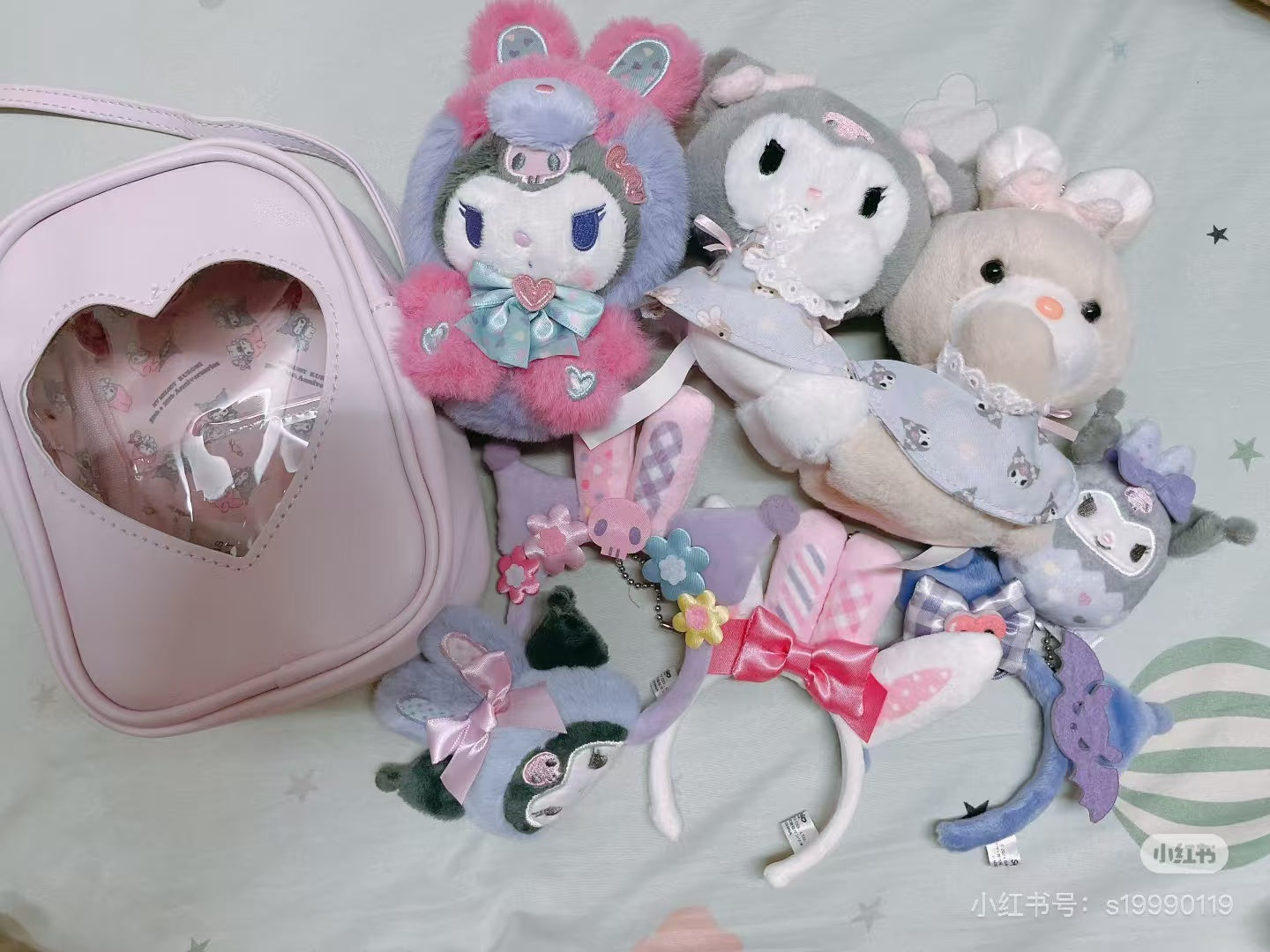 Sanrio｜Spring Rabbit Secret Mini Headband Mascot Holder mystery bag/blind box/All 8 types｜1pcs