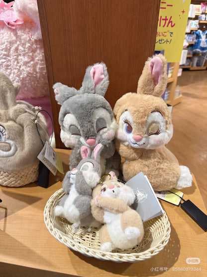 Disney｜Miss Bunny &amp; Thumper Mascot Holder /Plush Keychain PASTEL BUNNIES｜H16.5×W9.5×D8cm approx.