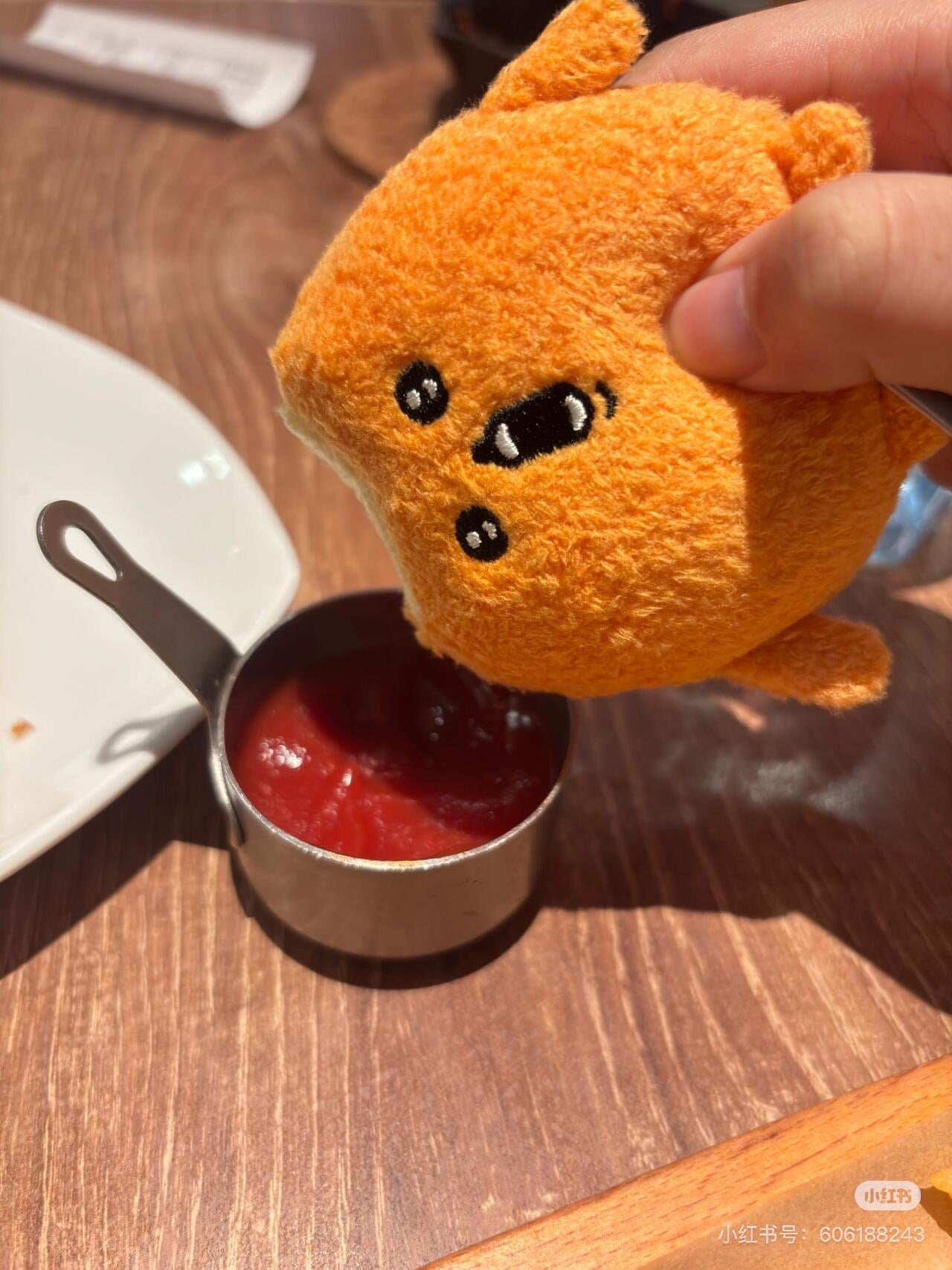 Nagano自嘲熊｜ Characters Petit Mini Mascot (Mogura Croquette / Tomogui))鼹鼠可乐饼/薯饼流汗尖叫毛绒挂件/包挂｜约H90 x W70 x D50mm
