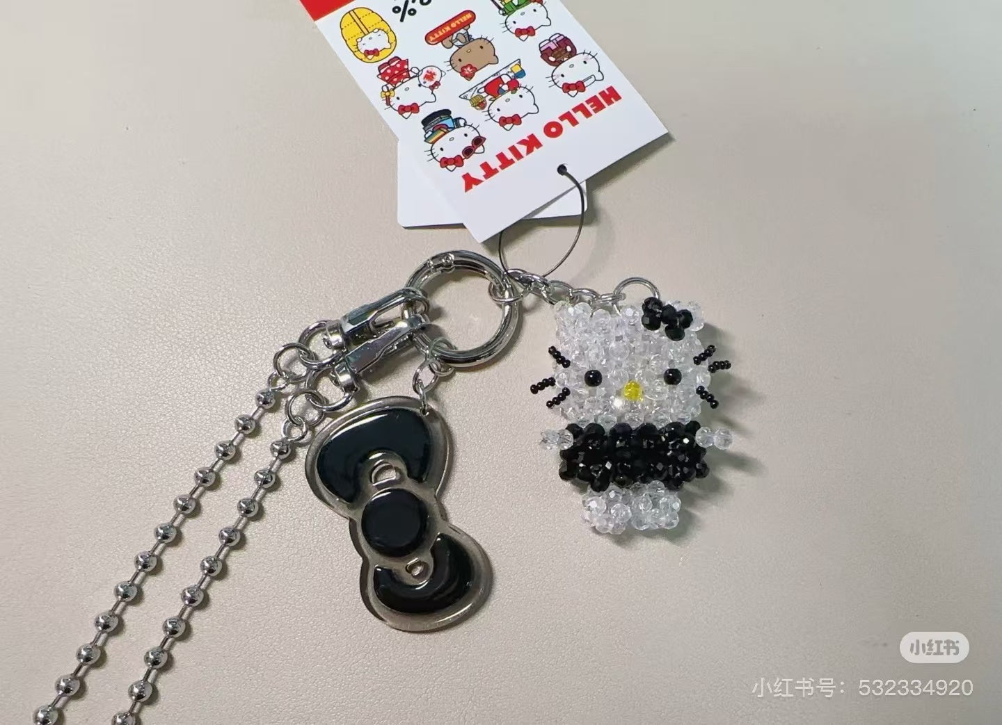Sanrio｜Hello Kitty x me% mini Keychain/Keyring