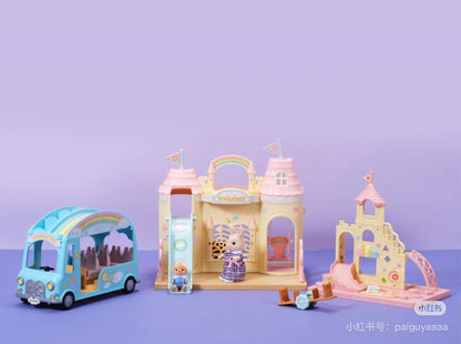 【限时折扣】SylvanianFamilies森贝儿家族｜Baby Castle Nursery gift set-Milk Rabbit-Poodle Baby Milo彩虹城堡幼儿园+牛奶兔+贵宾犬宝宝套组/玩具/过家家5670