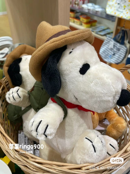 Snoopy｜史努比50周年限定露营系列限定公仔｜约W15×H19×D13cm