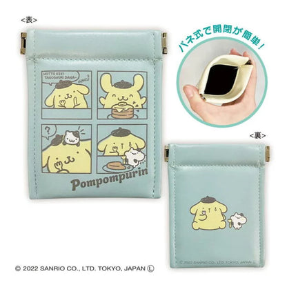 Sanrio｜皮质感四宫格漫画方形零钱包｜约縦118×横90mm