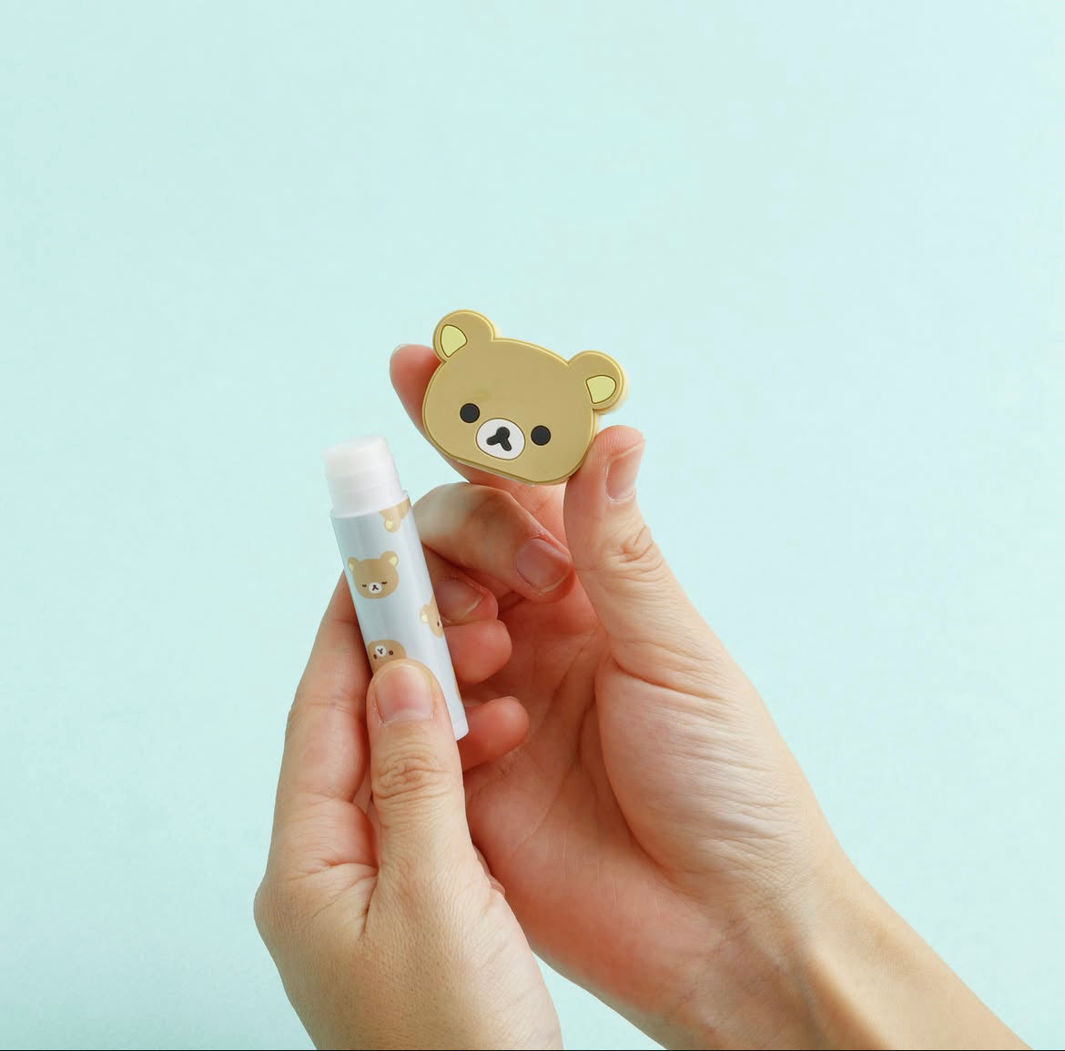 Rilakkuma｜Lip Balm with Mascot｜80 × 40 × 25 mm approx.