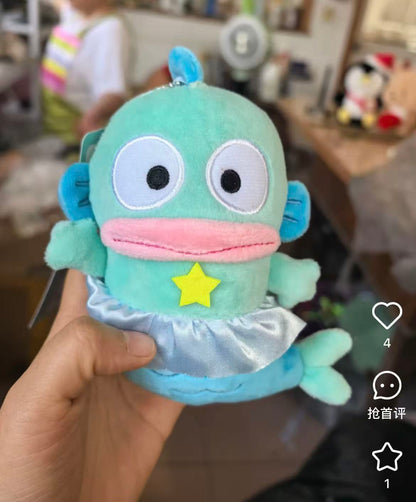 Sanrio｜Hangyodon 40th Anniversary Happy Life constellations Mascot Holder /Plush Keychain