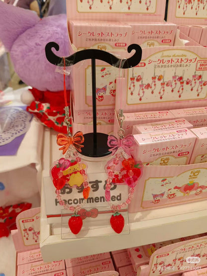 Sanrio｜Ichigo Shimbun 50th Anniversary Characters Secret Strap mystery bag/blind box/All 8 types｜1pcs