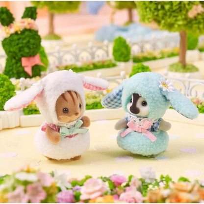 SylvanianFamilies｜ Lop Ear Rabbit Costume Baby Pair Calico Critters