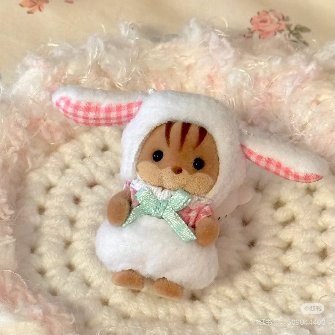 SylvanianFamilies｜ Lop Ear Rabbit Costume Baby Pair Calico Critters