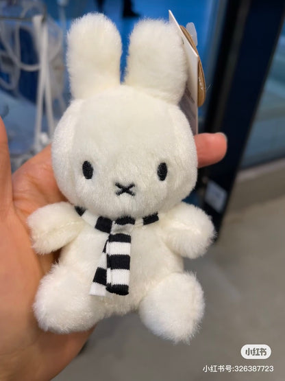 Miffy｜Sitting Keychain with Scarf Mascot Holder /Plush Keychain｜10 cm - 4”