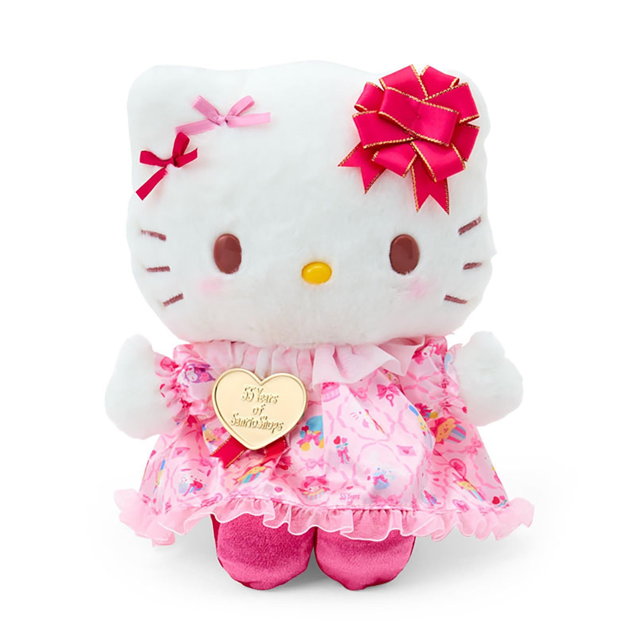 Sanrio｜55th Anniversary Wrapping Paper Hello Kitty Plush Dolls/Plush Toy｜17×13×20.5cm approx.