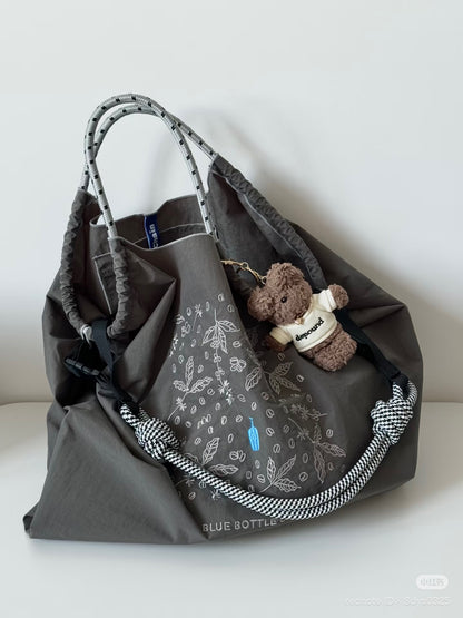 Blue bottle coffee｜ball&amp;chain Collaborate foldable Eco Bag｜L / H45cm