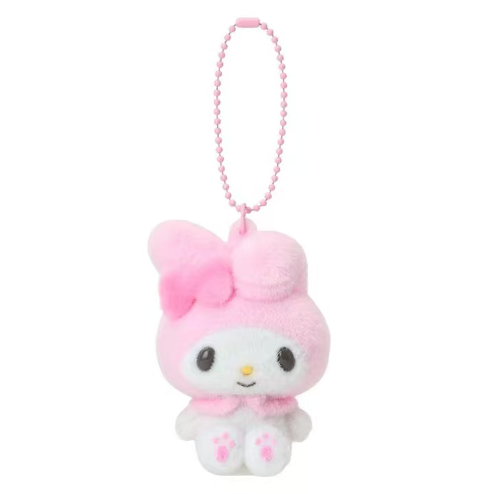 Sanrio｜Flocked Figure Keychain/Keyring｜5×4.5×7cm approx.