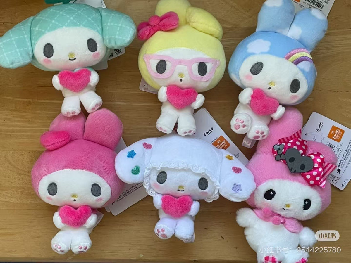 Sanrio｜My Melody 50th Anniversary Mascot Holder /Plush Keychain｜10×6.5×15cm approx.