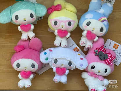 Sanrio｜My Melody 50th Anniversary Mascot Holder /Plush Keychain｜10×6.5×15cm approx.