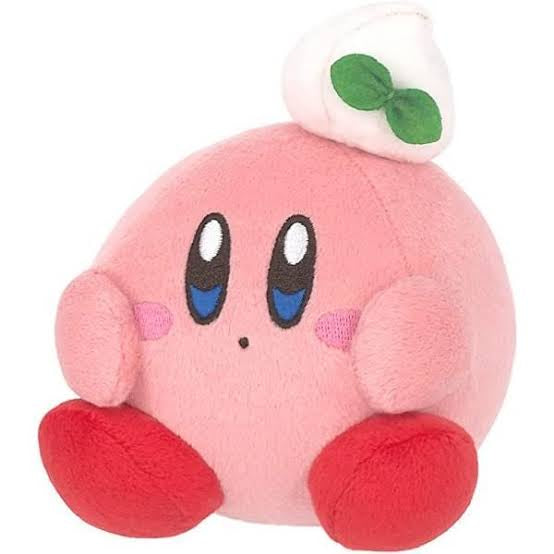 Kirby｜美食节系列吃饭饭表情包小玩偶/公仔｜约H12 x W11 x D10 cm