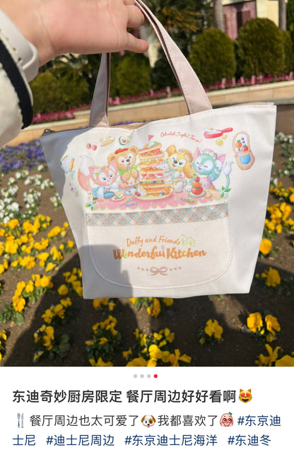 Disney迪士尼｜东迪梦幻奇妙厨房系列餐厅餐包/手提包/小托特包/正反面都可爱