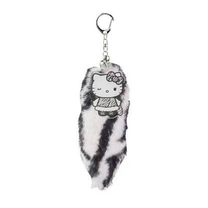 Hello Kitty｜Gogo Gal Collection Dangling Tail Mascot Holder /Plush Keychain