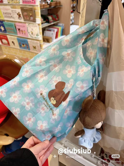 The bear’s school｜Plush Eco Bag Border Shopping Bag