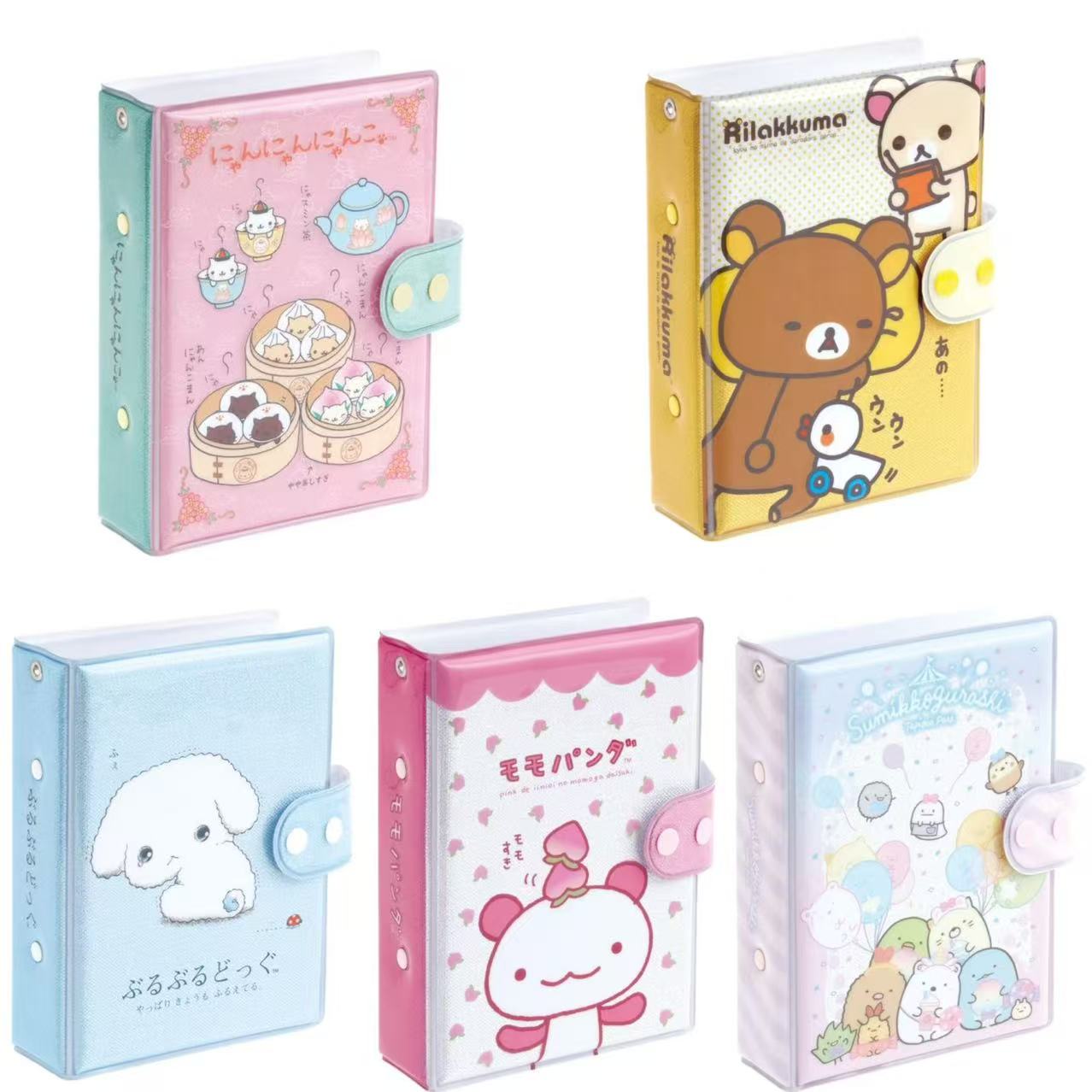 Sanx｜Large Capacity 6-Hole Sticker Binder Organizer｜175×125×40mm approx.