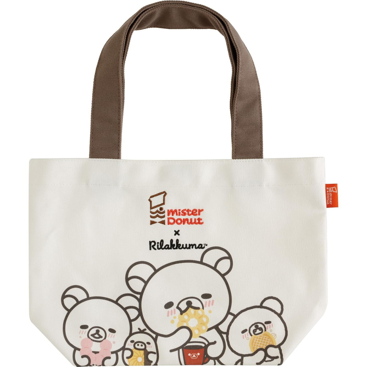 Rilakkuma｜Mister Donut Mini Tote Bag｜2.0 x 34.5 x 23.0cm approx.