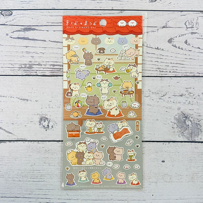 San-X｜Kyomu Kyomu Seikatsu Sticker Set ｜200×95mm approx.