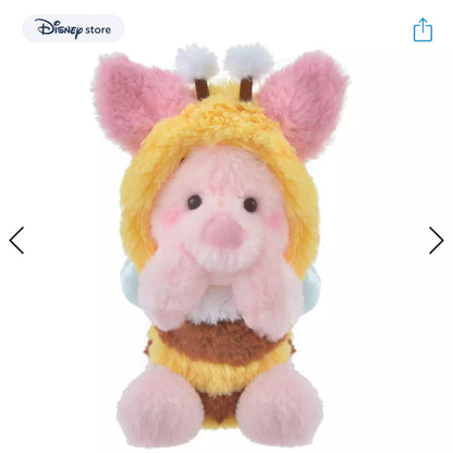 Disney｜2023蜜蜂日限定S号小猪皮杰毛绒公仔玩偶/可脱帽｜高さ約25×幅17×奥行き15(cm)