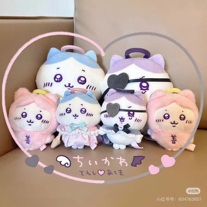 【limit 1】chiikawa｜Angel &amp; Demon Mascot Holder /Plush Keychain｜H120 x W80 x D70mm approx.