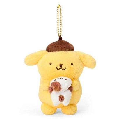 Sanrio｜Pom Pom Purin Mascot Holder /Plush Keychain｜13.5×10×14.5cm approx.