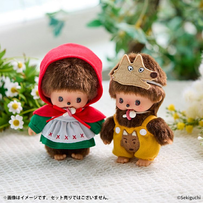 Monchhichi｜Babychhichi Revival Dance Party Little Red Riding Hood &amp;Wolf Plush Dolls/Plush Toy｜H13.5 x W10 x D7cm approx.