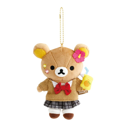 【limit 1】Rilakkuma｜Store 17th Anniversary JK Uniform Mascot Holder /Plush Keychain｜145×115×60mm approx.