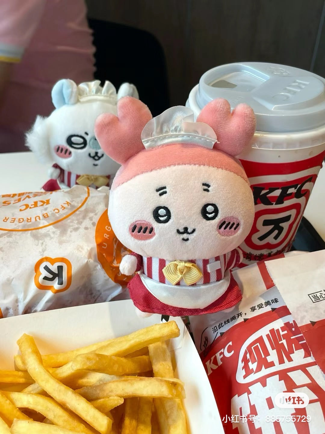 Chiikawa 吉伊卡哇｜餐厅系列可爱挂件/包挂｜約H120×W90×D50mm/limit one