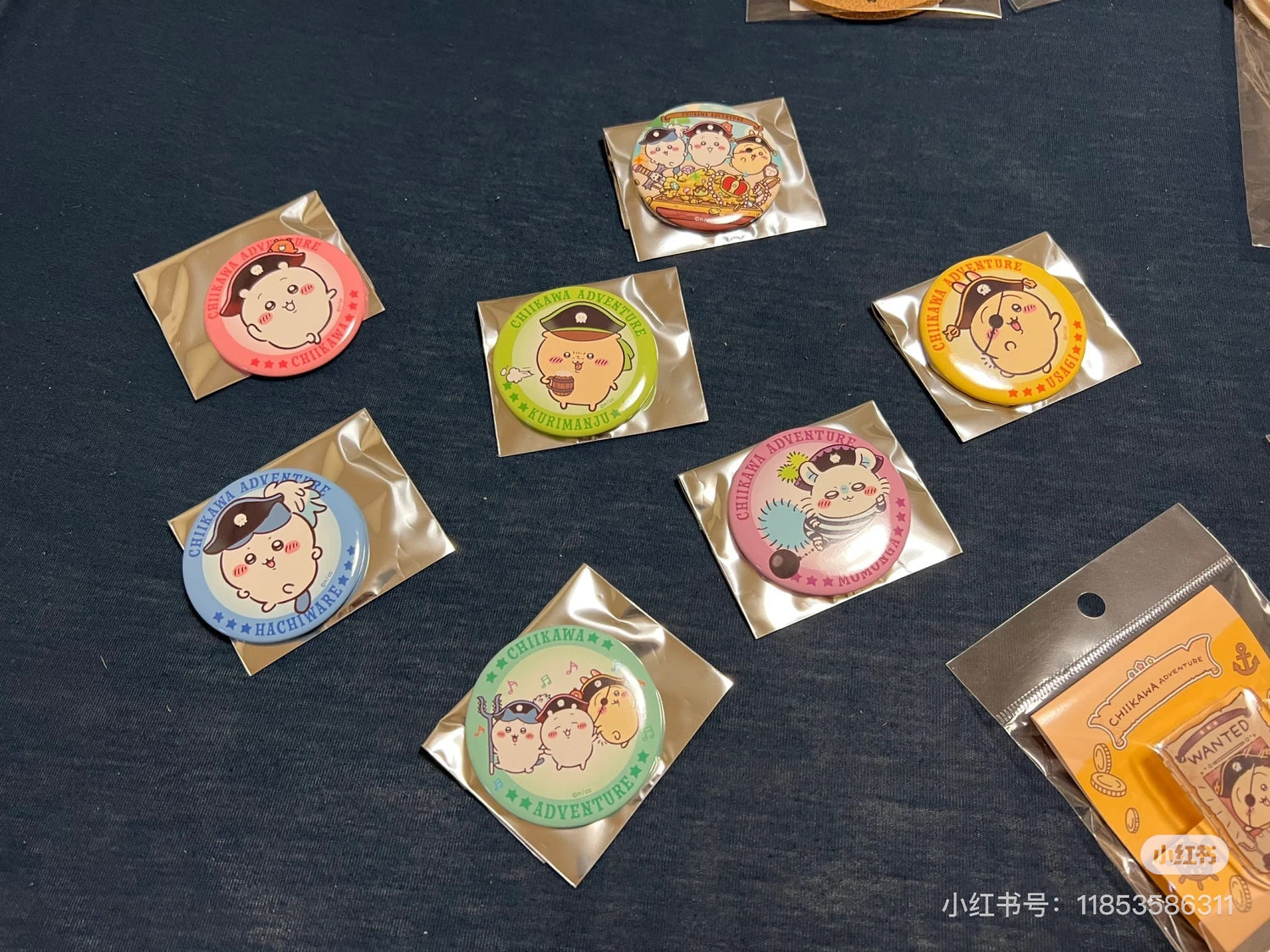 Chiikawa 吉伊卡哇｜台场冒险王系列海盗吧唧徽章盲盒/全七种｜1枚入