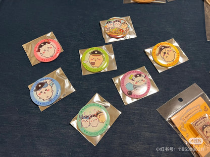 Chiikawa 吉伊卡哇｜台场冒险王系列海盗吧唧徽章盲盒/全七种｜1枚入