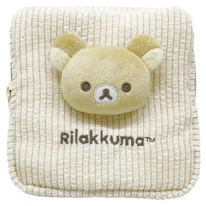 Rilakkuma｜Fluffy Mini Square Pouch｜130×130×30mm approx.