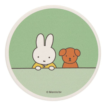 Miffy米菲｜可爱陶质吸水杯垫｜約Φ9×D0.7cm