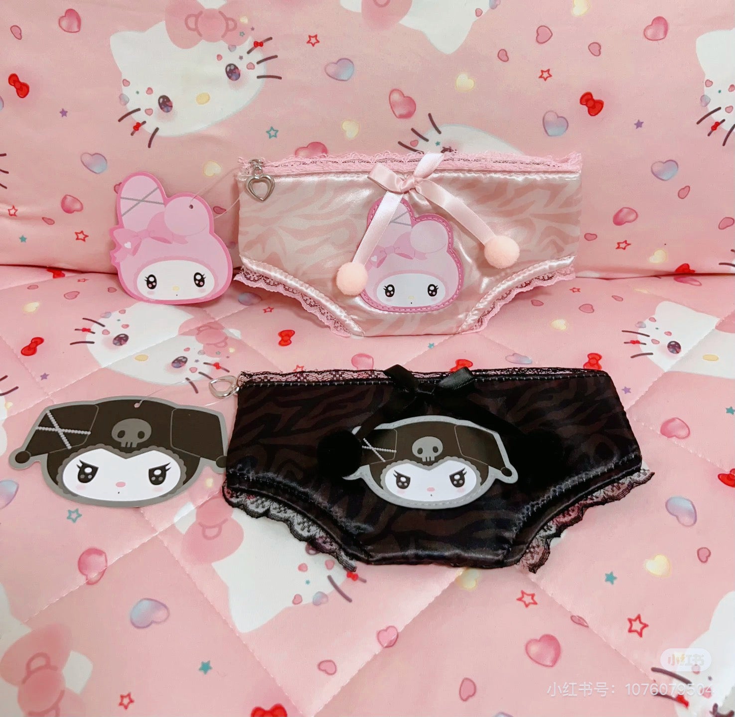 Sanrio｜Twin Idol Flat Pouch｜19.5×1×10.5cm approx.