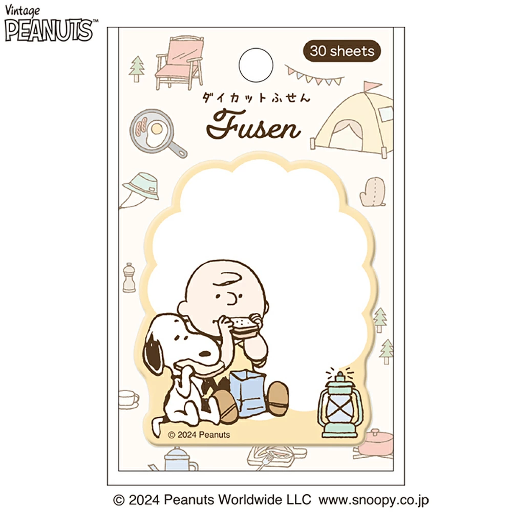 Snoopy｜露营系列便签纸｜约H107×W67×D3｜30张