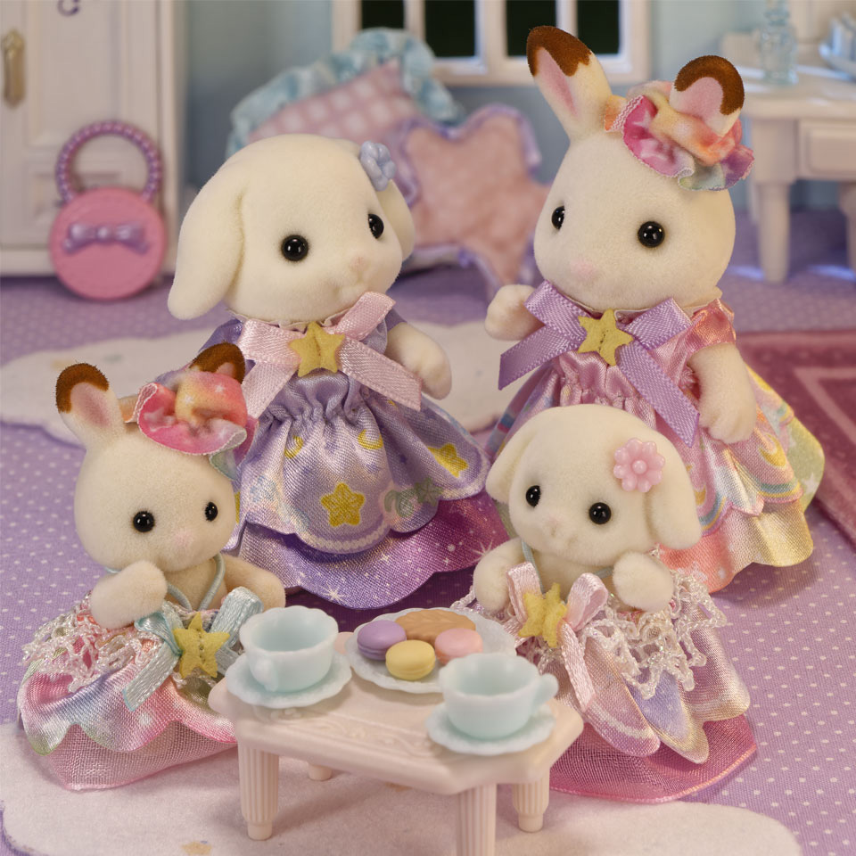 SylvanianFamilies｜Dreamy Dress Pair Set Flora Rabbit Girl &amp; Baby