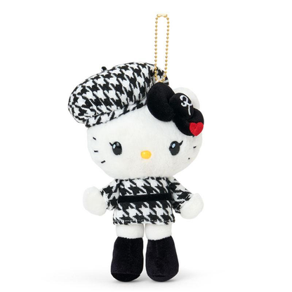 Hello Kitty｜Monochrome Girly Twin Coordinate Mascot Holder /Plush Keychain｜11×7×18cm approx.