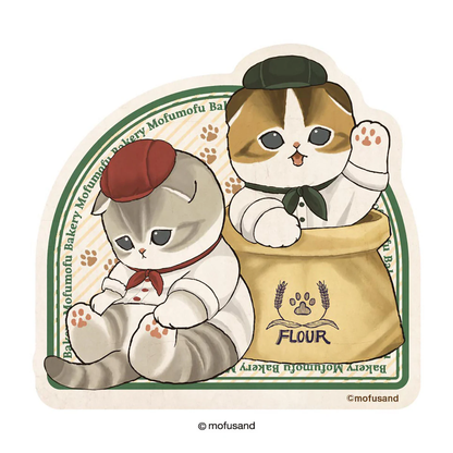 Mofusand｜Mofumofu Bakery Travel Sticker｜H94 x W99.6mm approx.