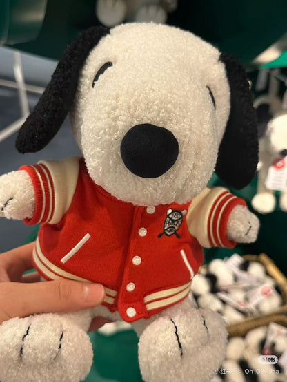 Snoopy｜Peanuts Sitting with Varsity Jacket Plush Dolls/Plush Toy｜H25cm approx.