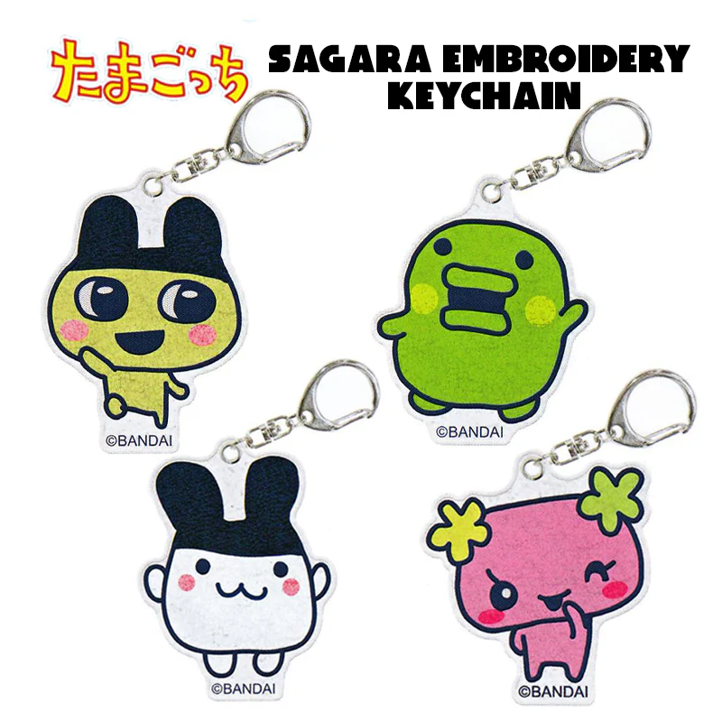 Tamagotchi｜Sagara Embroidery Keychain/Keyring｜130×70×3mm approx.