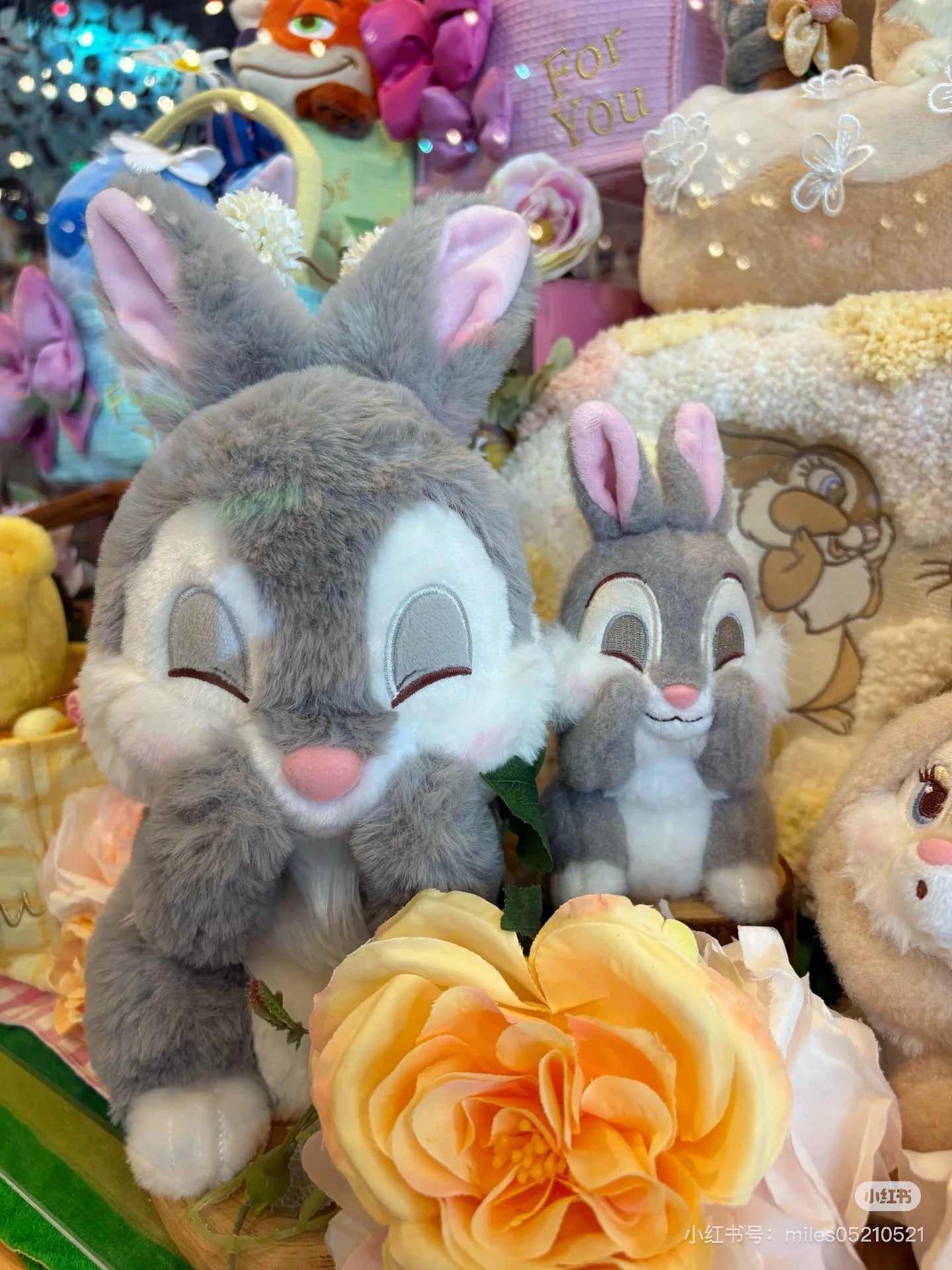 Disney｜Miss Bunny &amp; Thumper Plush Dolls/Plush Toy PASTEL BUNNIES｜H30×W15×D20cm approx.