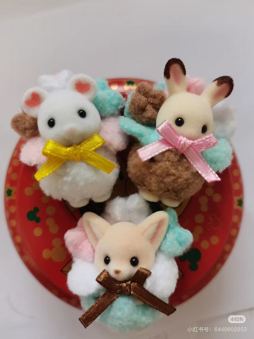 【limit 1】SylvanianFamilies｜Little Baby Popcorns Rabbit Mouse Fox