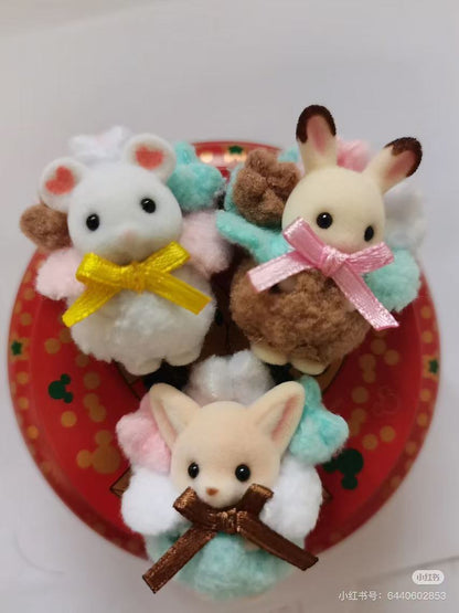 【limit 1】SylvanianFamilies｜Little Baby Popcorns Rabbit Mouse Fox