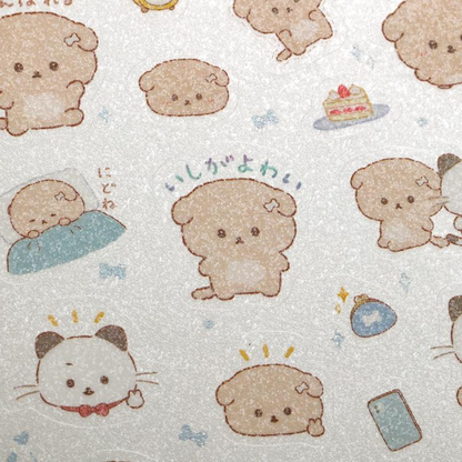 Ishiyowachan｜Glitter Lamé Sticker Set｜200 × 95 mm approx.