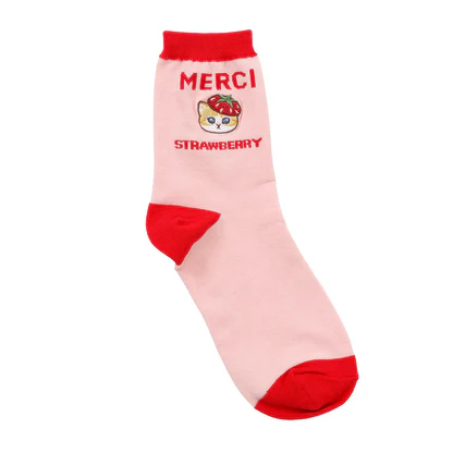 Mofusand｜Merci Strawberry socks｜ 22-24cm