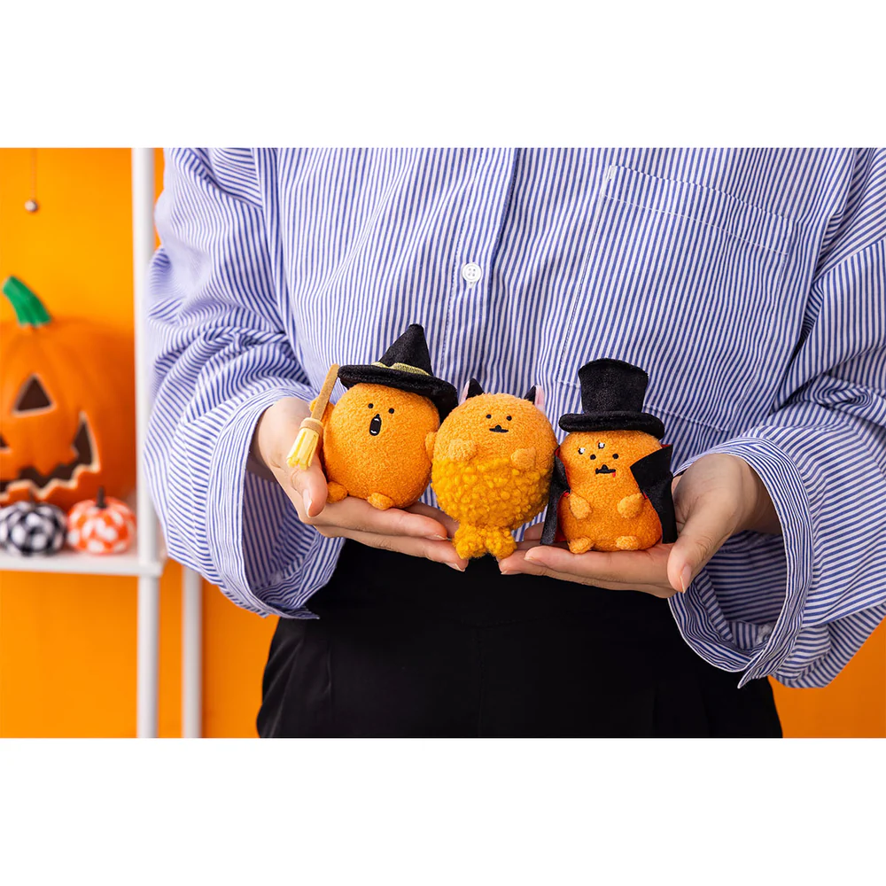 Nagano嘲讽熊｜Characters Mini Mascot (Dracula Mole Croquette)万圣节吸血鬼披风薯饼可乐饼毛绒挂件/包挂｜约H110 x W75 x D70mm