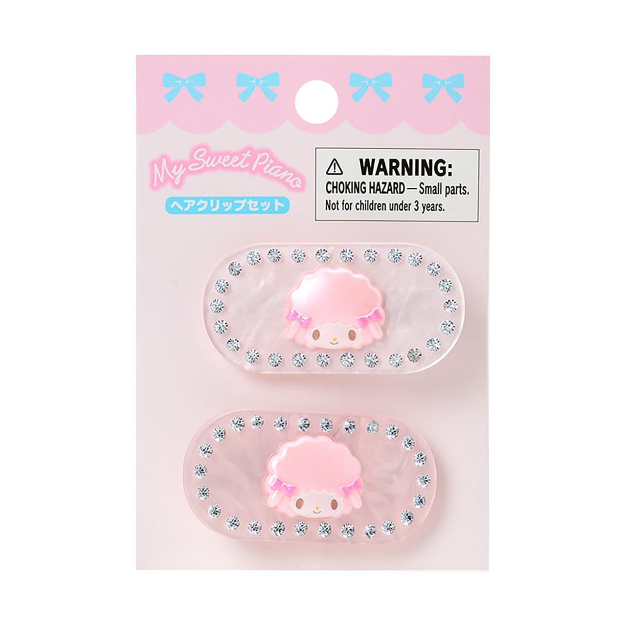 Sanrio｜Sparkling Stone Pearl MarbleHair Clip Set｜5×1.5×2.5cm approx.