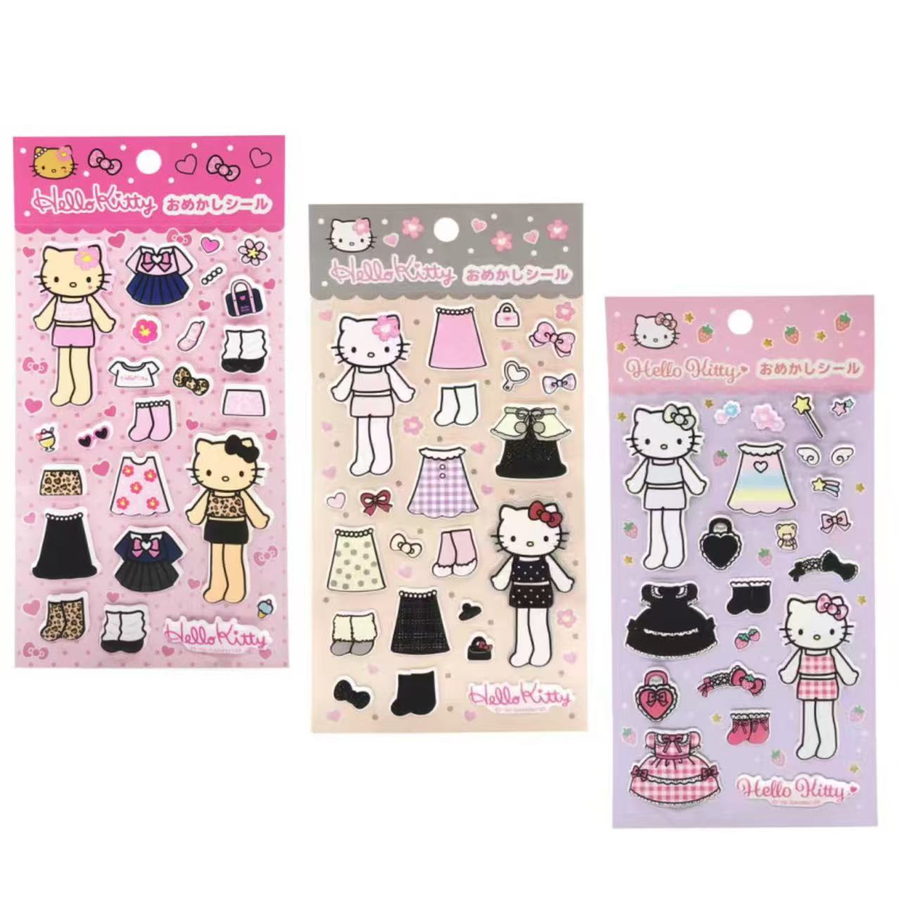 Sanrio｜Long legs Hello Kitty Dress-Up｜150×90×2mm approx.